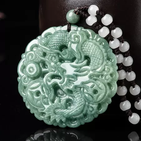 Zodiac Dragon Jade Pendant · Prosperity Amulet · Chinese Cultural Jewelry