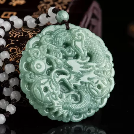 Zodiac Dragon Jade Pendant · Prosperity Amulet · Chinese Cultural Jewelry