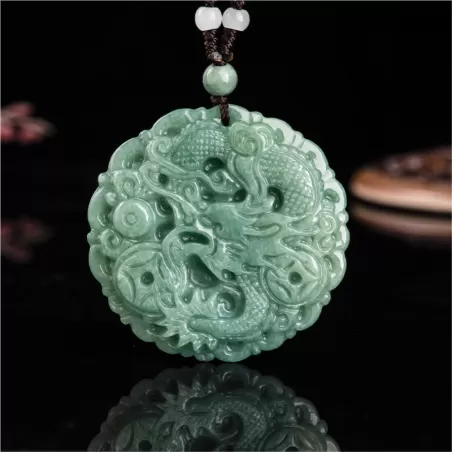 Zodiac Dragon Jade Pendant · Prosperity Amulet · Chinese Cultural Jewelry