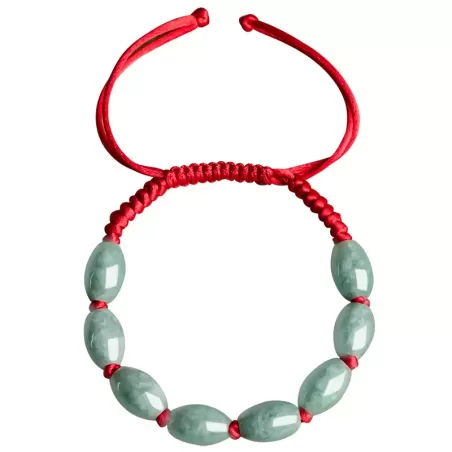 Turning Fortune Jade Bracelet – Natural Type A Burmese Green Jade | Hand-Carved Lu Lu Tong | Prosperity & Career Luck | Unisex |
