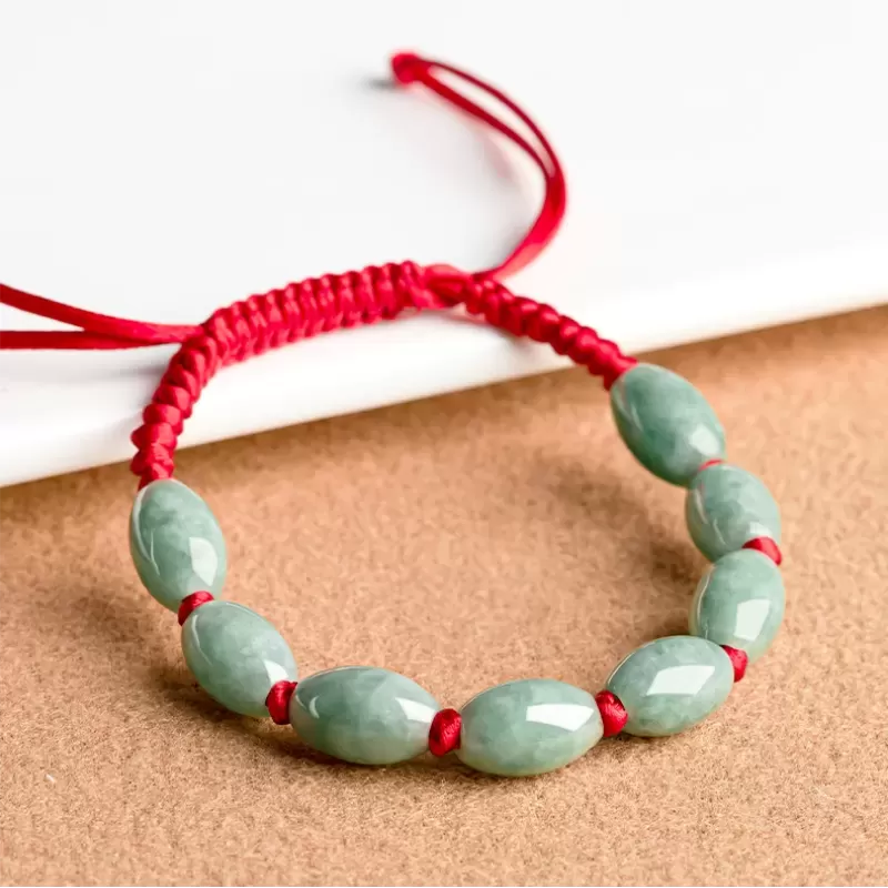 Turning Fortune Jade Bracelet – Natural Type A Burmese Green Jade | Hand-Carved Lu Lu Tong | Prosperity & Career Luck | Unisex |