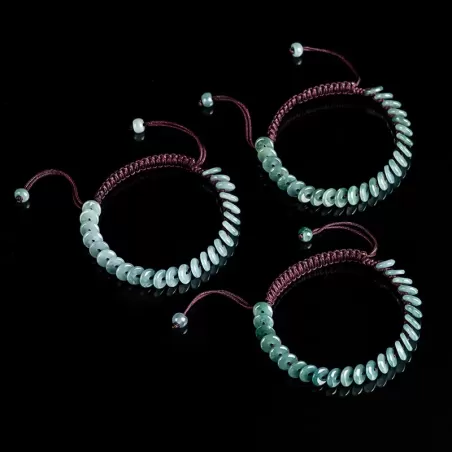 Blue Water Jade Peace Buckle Bracelet – Natural Type A Jade | Ice-Grade Hand-Carved Unisex Amulet | Water Element Energy