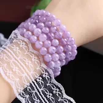 Natural Lavender Amethyst 108 Mala Beads Bracelet – Fire Element Spiritual Energy for Tranquility 2