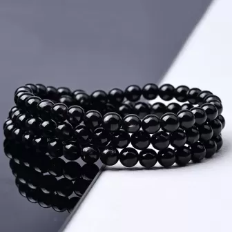 Natural Egyptian Goldstone 108 Mala Beads Bracelet – Cat’s Eye Crystal for Fortune, Energy & Water Element Balance