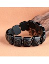 Black Jadeite Chinese Zodiac Bracelet | Grade-A Natural Jade | Men's Handcrafted Lucky Charm